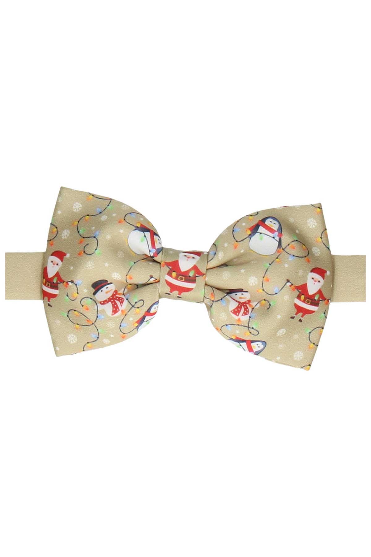 Mrs. Bow Tie Gold Christmas Ready-Tied Bow Tie