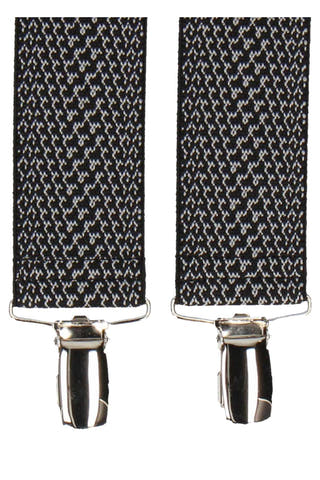 Mrs. Bow Tie Monochrome Snakeskin Suspenders