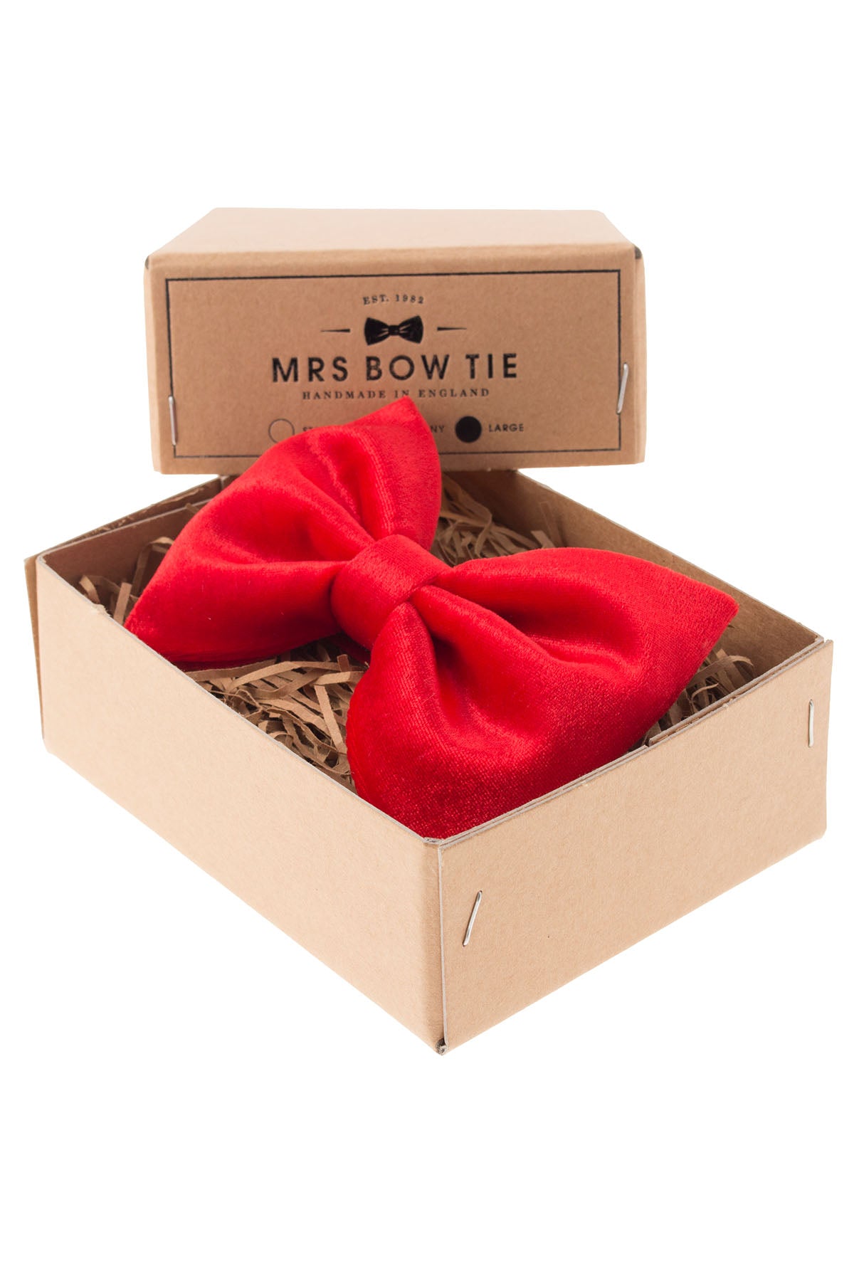 Mrs. Bow Tie Red Velvet Large Bow Tie