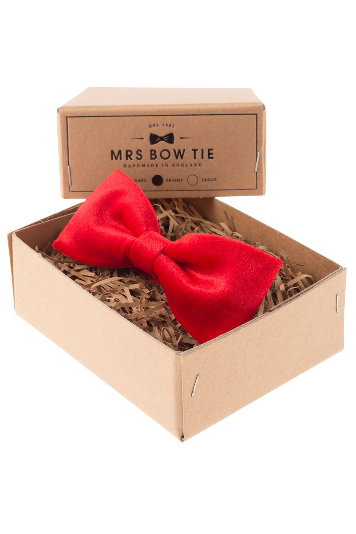 Mrs. Bow Tie Red Velvet Skinny Bow Tie