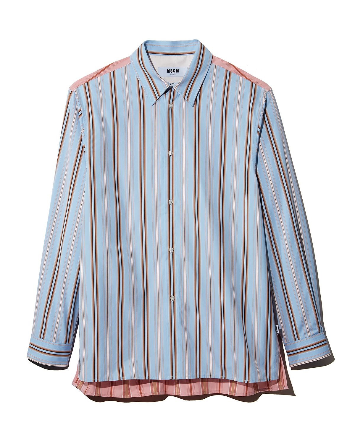 Msgm Camicia Regular Fit Shirt Sky Blue