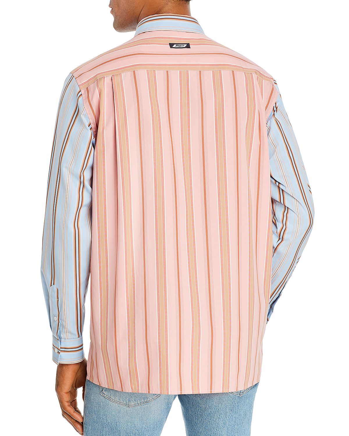 Msgm Camicia Regular Fit Shirt Sky Blue