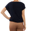 Msk Embellished-tie Cowlneck Top Navy Blue