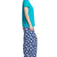 Muk Luks Knit Pajama Set Blue/floral