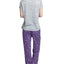 Muk Luks Knit Pajama Set Gry/star