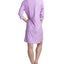 Muk Luks Printed Notch Collar Sleepshirt Nightgown Purple Floral