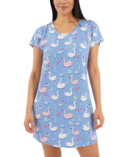 Munki Munki Nite Nite By Swan Pond Sleep Shirt Blue thumbnail 1