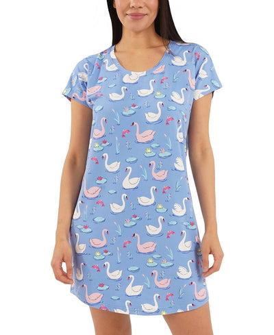 Munki Munki Nite Nite By Swan Pond Sleep Shirt Blue