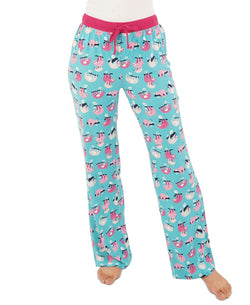 Munki Munki Sleepy Sloth Pajama Pants Green thumbnail 1