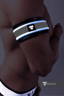 Muskulo Silver Spandex Biceps Band thumbnail 2