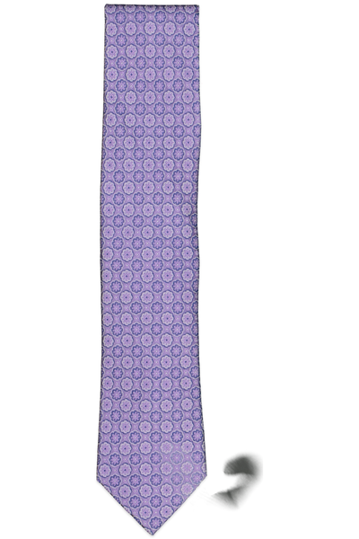 NAVY BLUE DESIGNS/HARRY BACHRACH IN LAVE CIRCLE DOTS LT/PAS PUR