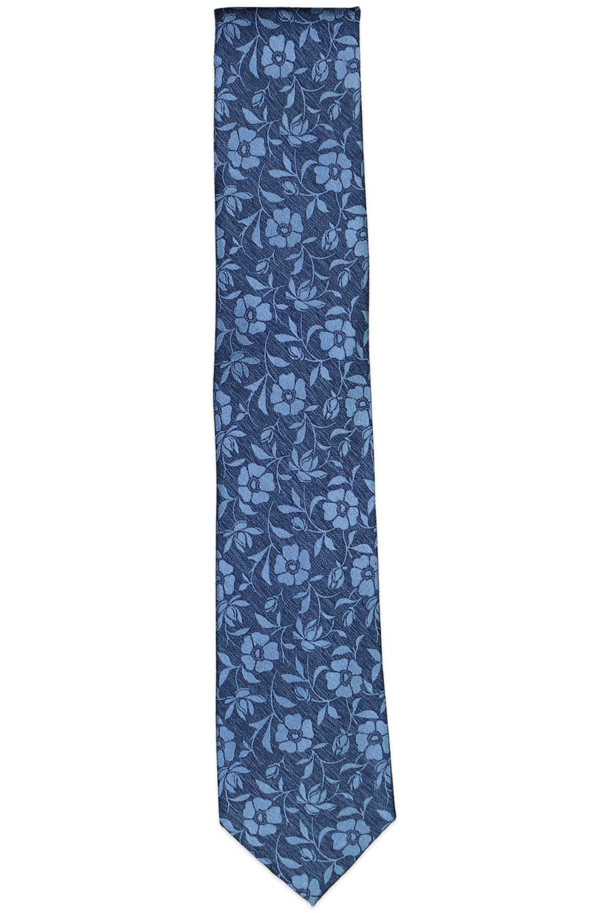 NAVY BLUE DESIGNS/HARRY BACHRACH IN TONAL FLORAL NAVY