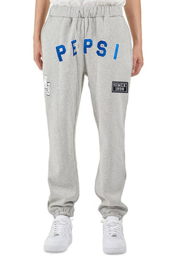 Nana Judy Pepsi Embroidered Logo Fleece Track Pants Grey Marl thumbnail 1