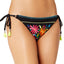 Nanette By Nanette Lepore Isla Marietas Embroidered Sidetie Bikini Bottom in Black