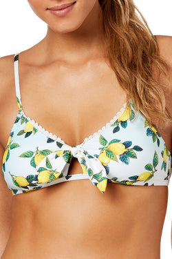 Nanette By Nanette Lepore Limonata Tie Front Bralette Bikini Top thumbnail 2