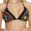 Nanette by Nanette Lepore Isla Marietas Embroidered Halter Bikini Top in Black