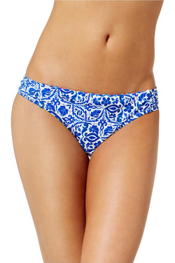 Nanette by Nanette Lepore Talavera Mosaic Hipster Bikini Bottom in Blue thumbnail 3