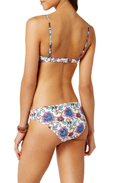 Nanette by Nanette Lepore White Rosarito Floral-Print Bralette Bikini Top thumbnail 3