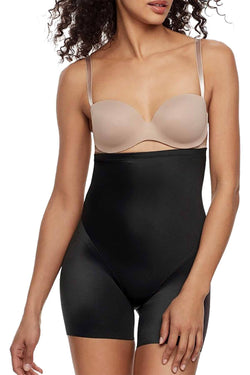 Naomi & Nicole Black Smooth Away Firm Control Hi Waist Boyshort thumbnail 1