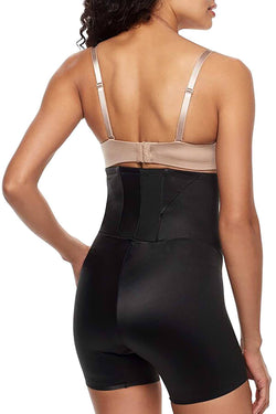 Naomi & Nicole Black Smooth Away Firm Control Hi Waist Boyshort thumbnail 2