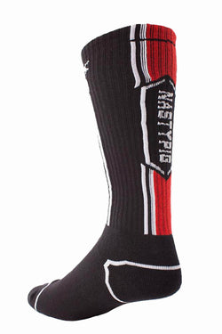 Nasty Pig Black/Red Title Socks thumbnail 2