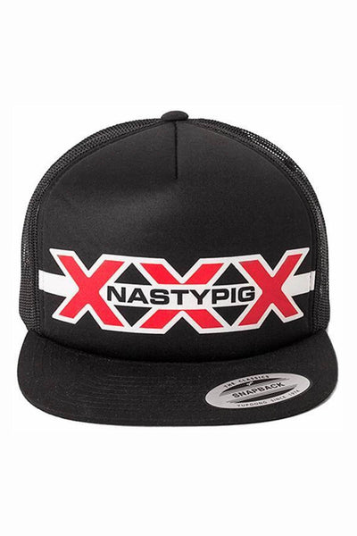 Nasty Pig Black/Red XXX Trucker Snapback