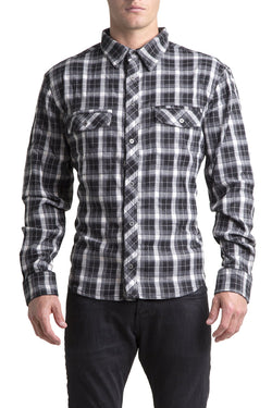 Nasty Pig Black & White Lithium Flannel Shirt thumbnail 1
