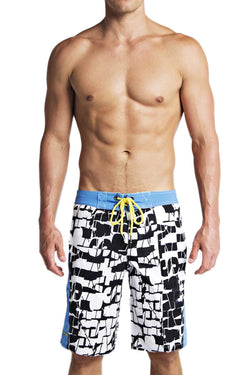 Nasty Pig Blue Smash Boardshort thumbnail 1