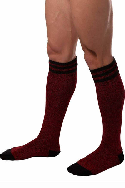 Nasty Pig Red/Black Tweed Socks
