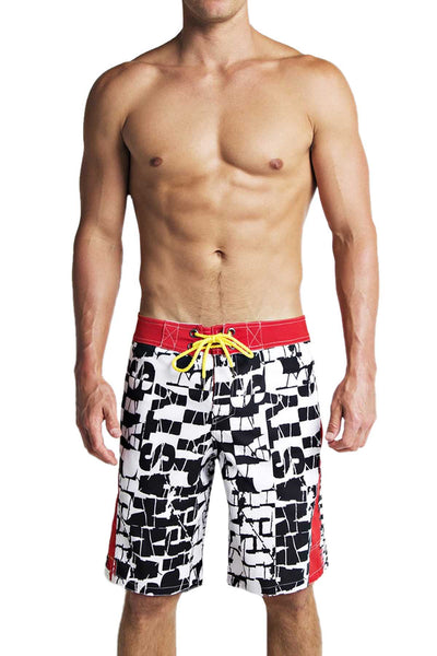 Nasty Pig Red Smash Boardshort