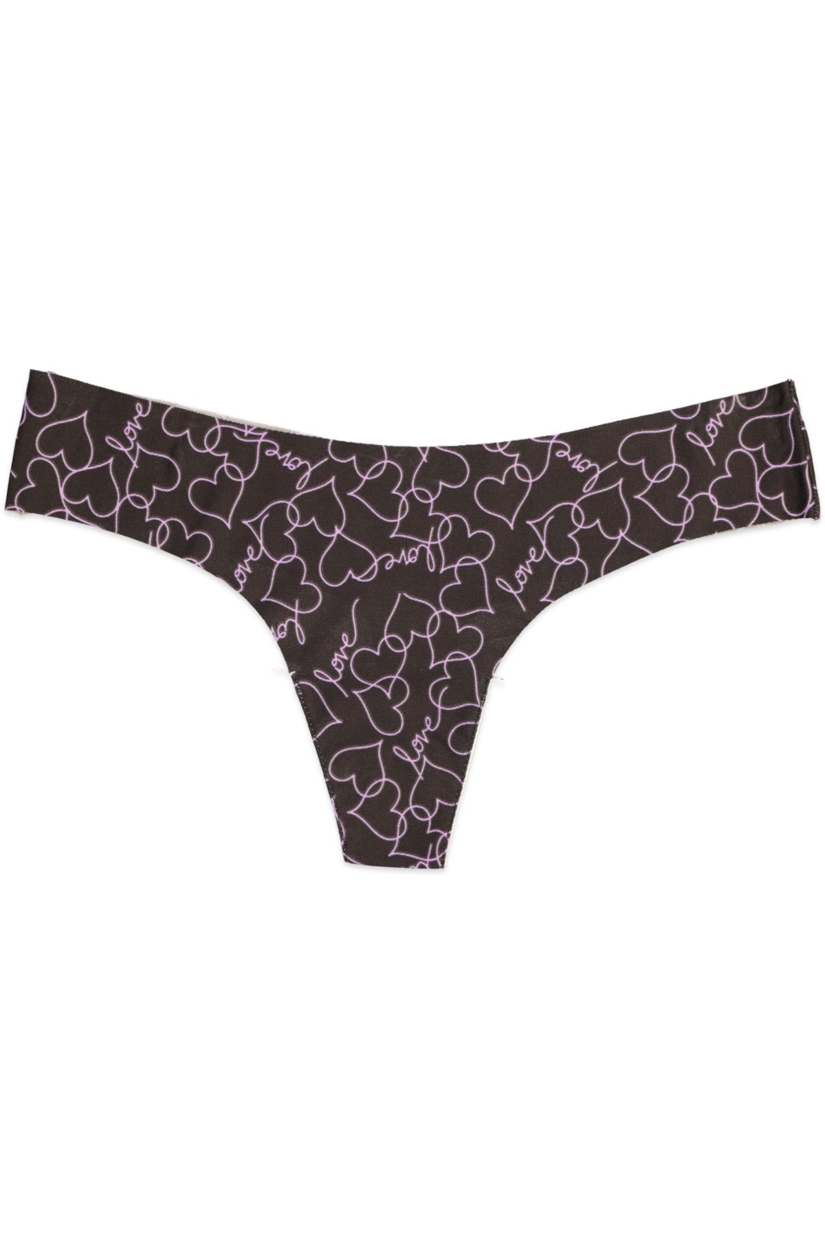 Native Intimates Native Intimates Black Love Hearts Thong – CheapUndies