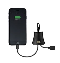 Native Union Lightning Charging Cable With Leather Pouch Black thumbnail 3