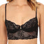 Natori Black Feathers Underwire Longline Bra