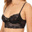 Natori Black Feathers Underwire Longline Bra