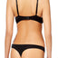 Natori Black Shine Imperial Contour Embroidered Underwire Demi Bra