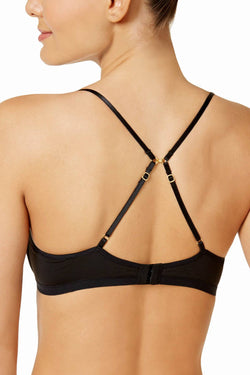 Natori Black Understated Contour Plunge Convertible Bra thumbnail 1