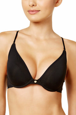 Natori Black Understated Contour Plunge Convertible Bra thumbnail 2