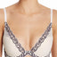 Natori Bridal-Blush/Iron-Grey Feathers Lace Contour Plunge Bra