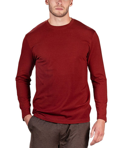 Natori Buji Solid Long-sleeve Pajama T-shirt Syrah