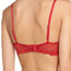 Natori Burnt Red Ravish Feathers Lace Contour Demi Bra