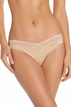 Natori Cosmetic-Beige Precision Low-Rise Stretch-Mesh Bikini Brief thumbnail 2