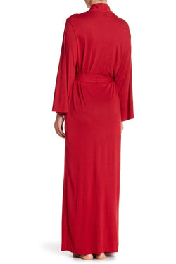 Natori Crimson-Red Shangri-La Wrap Robe thumbnail 4
