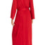 Natori Crimson-Red Shangri-La Wrap Robe
