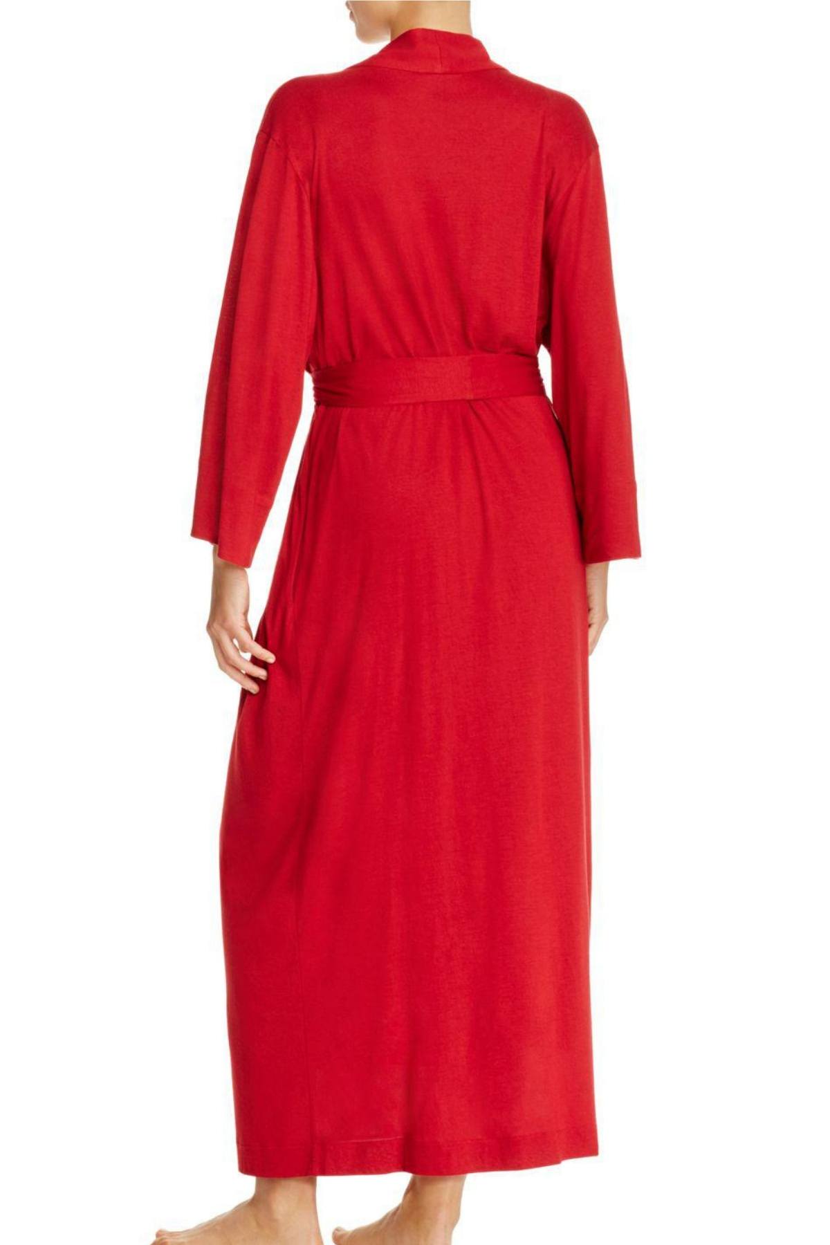 Natori Crimson-Red Shangri-La Wrap Robe