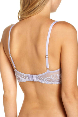 Natori Feathers Contour Plunge Bra in Purple Rose thumbnail 2