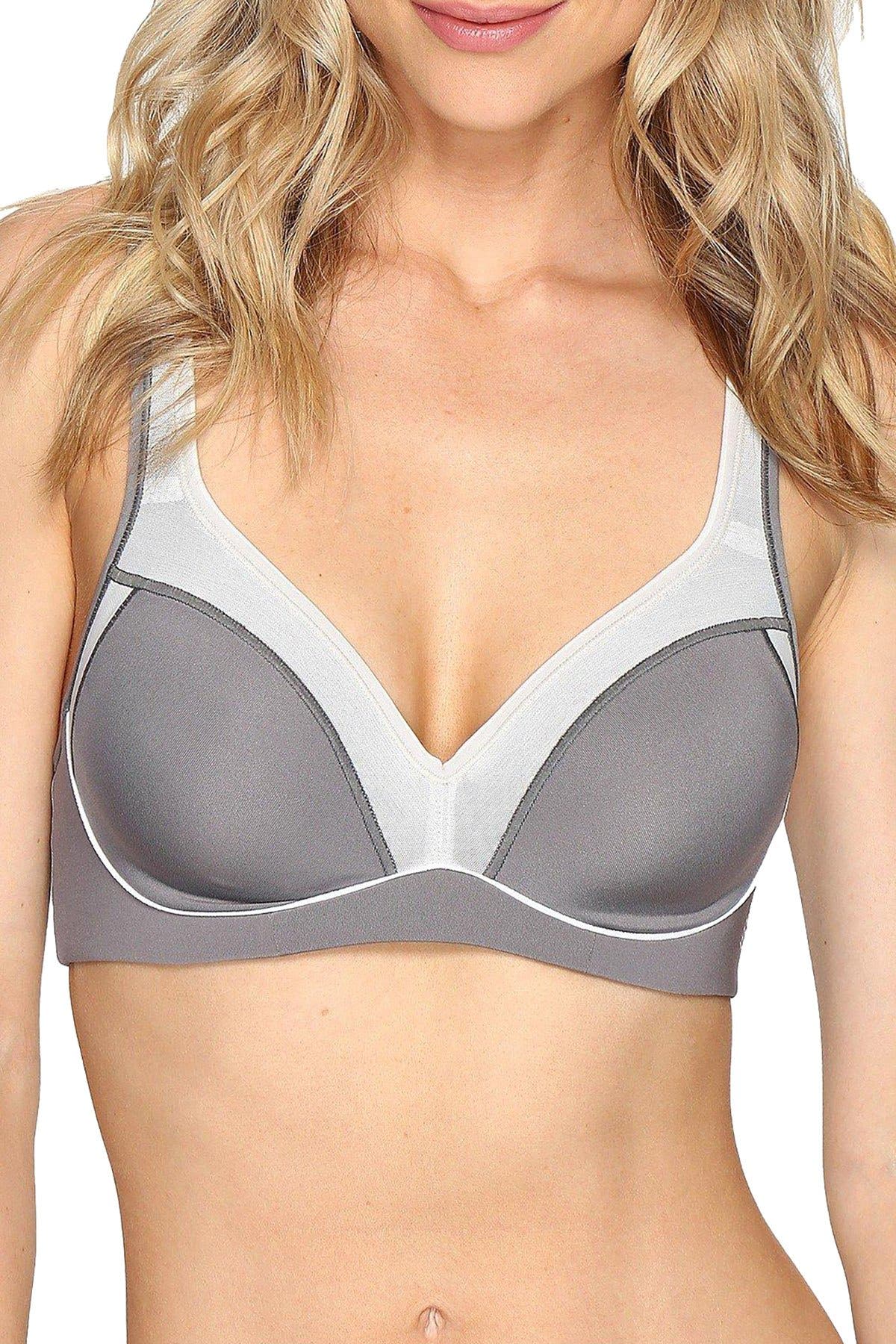 Natori Grey Feather Zen Contour Convertible Sport Bra