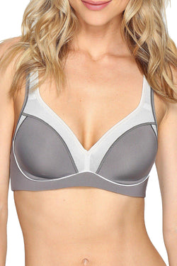 Natori Grey Feather Zen Contour Convertible Sport Bra thumbnail 1