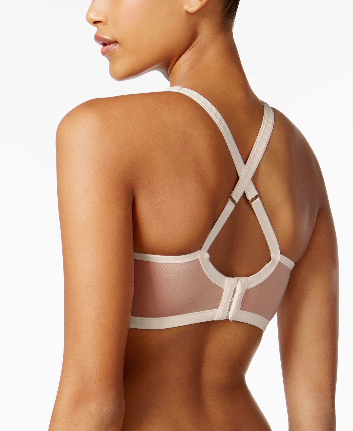Natori High-impact Yogi Contour Convertible Full Coverage Sports Bra 731050 Light Mocha
