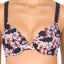Natori India-Ink/Night-Flower Printed Pure-Luxe Underwire T-Shirt Bra