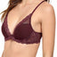 Natori Merlot-Shine Feathers Lace Contour Demi Bra